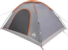 vidaXL Σκηνή Camping 6 ατόμων Γκρι και Πορτοκαλί