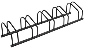 vidaXL Μπάρα Ποδηλάτων για 5 Ποδήλατα Μαύρη από Ατσάλι