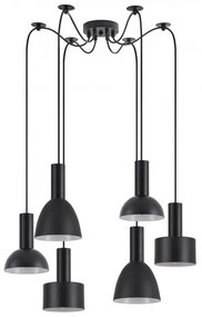 Κρεμαστό Φωτιστικό Οροφής 6xE27 Μαύρο Adept Flex 77-8913 Homelighting-77-8913-Μαύρο 77-8913