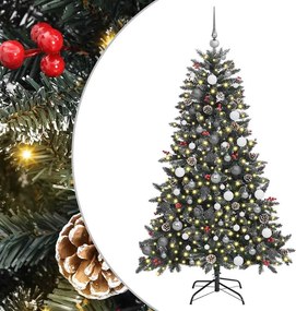 vidaXL Τεχνητό Χριστουγεννιάτικο Δέντρο με 300 LED Πράσινο 180 cm