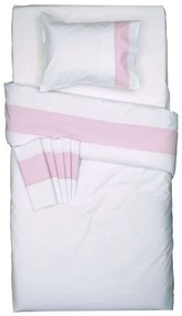 Σεντόνια Βρεφικά Σχ. Ρόμπιν Σετ 3τμχ Pink Viopros Cradle 120x160cm 100% Cotton