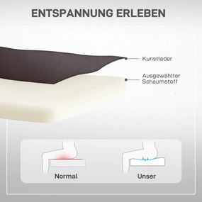 HOMCOM Πολυθρόνα Ανάκλισης, Πολυθρόνα Ανάκλισης με Βοήθεια Ανύψωσης, με Τηλεχειριστήριο, Βάση Ποτηριού, Ρυθμιζόμενη Πλάτη, Καφέ