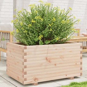 vidaXL Ζαρντινιέρα Κήπου 90x60x49,5 εκ από Μασίφ Ξύλο Πεύκου