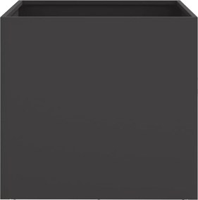 vidaXL Ζαρντινιέρα Μαύρη 49x47x46 εκ. από Χάλυβα