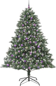 vidaXL Τεχνητό Χριστουγεννιάτικο Δέντρο με 300 LED Πράσινο 240 cm