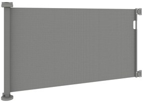 PawHut Πτυσσόμενη Πύλη Ασφαλείας για Σκάλες Επεκτεινόμενη 0-136cm Ύψος 87 cm Πύλη Πόρτας για Κατοικίδια 142 x 10 x 87 cm Γκρι