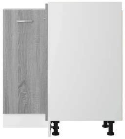 Ντουλάπι Κουζίνας Γκρι sonoma75,5x75,5x81,5εκ. Επεξεργ. Ξύλο - Γκρι