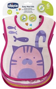 ΣΑΛΙΑΡΑ ΥΦΑΣΜΑΤΙΝΗ CHICCO EASY MEAL PINK 3TMX 6+M F03-16301-10