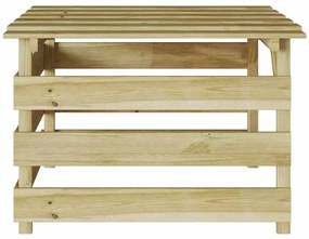 vidaXL Γκαράζ Χλοοκοπτικού Καφέ 84 x 80 x 56 εκ