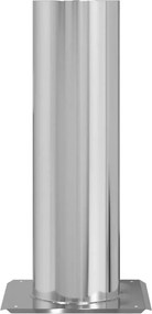 vidaXL Επέκταση Κεφαλής Καμινάδας Ασημί 26 x 26 x 50 εκ.