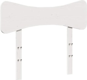 vidaXL Κεφαλάρι Λευκό 100 εκ. από Μασίφ Ξύλο Πεύκου