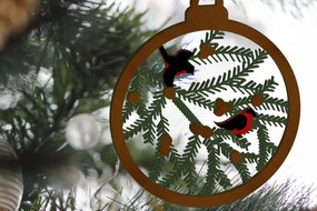 Intra απο ξύλο plywood 3mm-4mm πάχος Χριστουγεννιάτικο στολίδι για πουλί, πολλαπλών στρώσεων Δίασταση 4x4 cm INTRAFABR-85417030