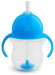 Ποτήρι Βρεφικό Με Καλαμάκι Tip &amp; Sip Cup 207ml Blue Munchkin 207ml Πλαστικό