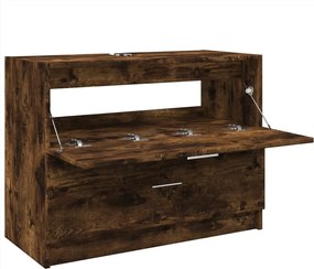vidaXL Ντουλάπι Νιπτήρα Καπνιστή Δρυς 78x37x59 εκ. Επεξεργασμένο Ξύλο