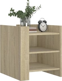 vidaXL Κομοδίνο Sonoma Δρυς 45x50x50 εκ. από Επεξεργασμένο Ξύλο