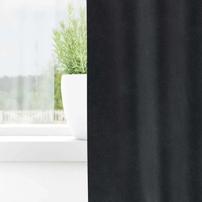 vidaXL Κουρτίνες 2 τμχ. Σκούρο Γκρι 140 x 140 cm Βελούδο