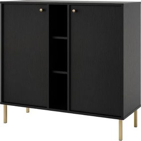 Μπουφές Siera 2F Shelf-Μαύρο