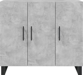 vidaXL Ντουλάπι Γκρι Σκυροδέματος 90x34x80 εκ. Επεξεργασμένο Ξύλο