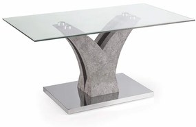 Τραπέζι Σαλονιού Tindaro TINDARO/CEMENTO 110x60x46cm Concrete Ikone Casa