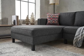 Corner Sofa Kale Linen Left - Anthracite Anthracite