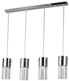 Φωτιστικό Οροφής Πολύφωτο Aca Mia DLA6834 Chrome