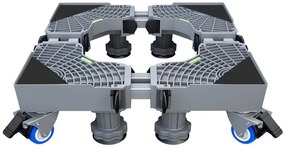 Βάση λευκών συσκευών TOOL-0066 με ρόδες, ρυθμιζόμενη, max 600kg, γκρι