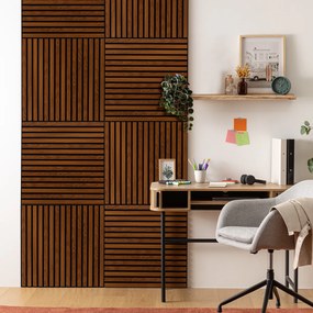 3D Πάνελ Τοίχου Ξύλινο (60x60) A-S Colva D.Wood 210403B