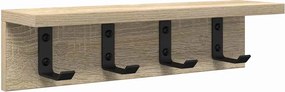 vidaXL Τοίχου Κρεμάστρα Δρύς Sonoma 40 x 10,5 x 10,5 εκ