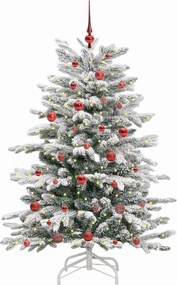 vidaXL Τεχνητό Χριστουγεννιάτικο Δέντρο με Άξονα Λευκό 150 cm