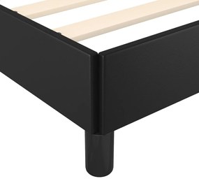 vidaXL Πλαίσιο Κρεβατιού Μαύρο 200x200 εκ. από Συνθετικό Δέρμα