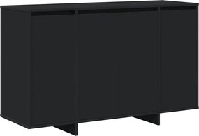 vidaXL Πλαϊνό γραφείο Μαύρο 120 x 41 x 75 εκ. Επεξεργασμένο ξύλο