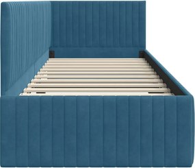 vidaXL Κρεβάτι Γωνίας Μπλε 80 x 200 cm Βελούδο