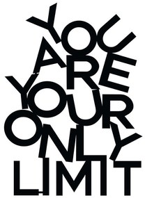 Διακοσμητικό Τοίχου limit 279ENZ1791 37x52cm Black Wallity Μέταλλο