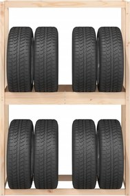 vidaXL Ραφιέρα Ελαστικών 120 x 40 x 180 εκ. από Μασίφ Ξύλο Πεύκου