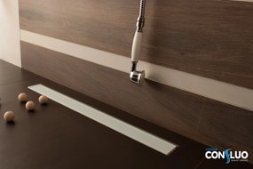 Karag Confluo Frameless Line Bianco - Γραμμικό Σιφώνι Δαπέδου - 85 εκ.