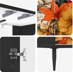 vidaXL Ντουλάπι Μπάνιου GENNEP Μαύρη Δρυς 60 x 40 x 61 εκ