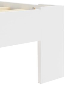 vidaXL Πλαίσιο Κρεβατιού Λευκό 100 x 200 εκ. από Μασίφ Ξύλο Πεύκου