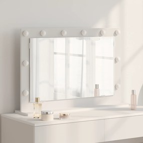 vidaXL Καθρέφτης Vanity με LED Φώτα Λευκό 80x55x18 εκ.