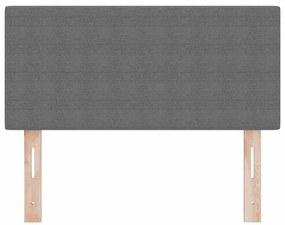 vidaXL LED κεφαλάρι με φώτα λωρίδας LED Ανοιχτό γκρι 80 cm ύφασμα