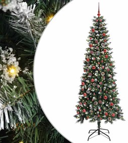 vidaXL Τεχνητό Χριστουγεννιάτικο Δέντρο με 300 LED Πράσινο 210 cm