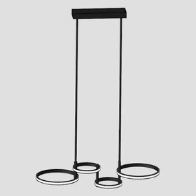 ARTE ILLUMINA ΦΩΤΙΣΤΙΚΟ ΚΡΕΜΑΣΤΟ 4ΦΩΤΟ LED 41W 810X280X320 ΜΑΥΡΟ Eurolamp 144-10031