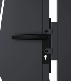 vidaXL Πόρτα Κήπου Ανθρακί 100x150 εκ. Σχέδιο Χαλυβδόφυλλου