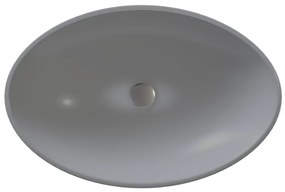 Sanitec Helios 282 Νιπτήρας Συνθετικός Επικαθήμενος 56,5x41x12cm Cement