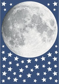 Moon φωσφορίζοντα αυτοκόλλητα τοίχου L (18112)