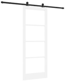 vidaXL Συρόμενη Πόρτα  με Σετ Υλικών ORKDAL Λευκή 83x211 cm