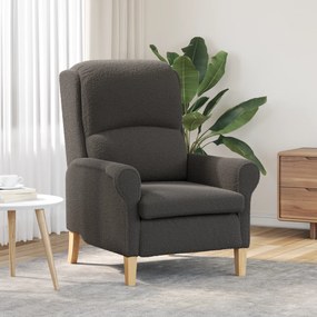vidaXL Πολυθρόνα Σκούρο γκρι 76 x 94 x 102 εκ. ύφασμα