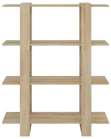 vidaXL Βιβλιοθήκη/Διαχωριστικό Χώρου Sonoma Δρυς 100 x 30 x 123,5 εκ.