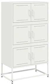 vidaXL Ντουλάπι Λευκό 68,5x38,5x123,5 εκ. από Ατσάλι