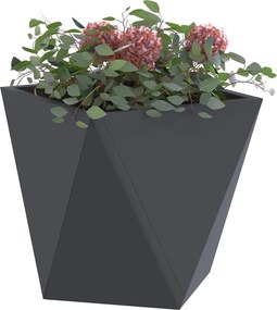 vidaXL Γλάστρα Ανθρακί 30 x 30 x 30 cm Ατσάλι