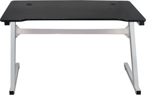 GAMING Γραφείο 120x60cm τ.Carbon Μέταλλο Βαφή Άσπρο   1τμχ